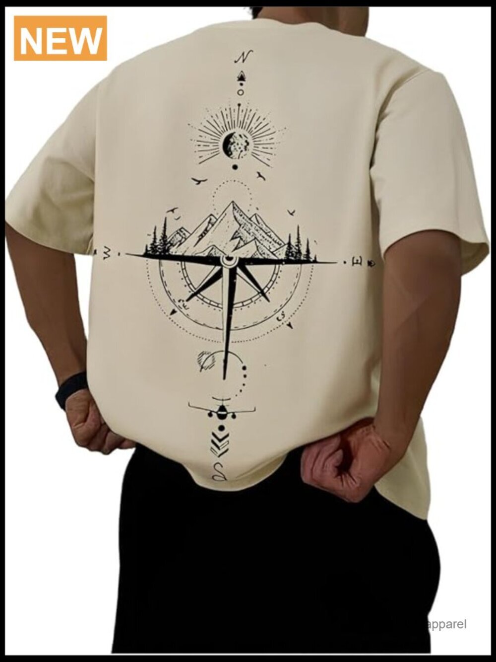 Drop Shoulder Graphic Tee Short Sleeve Crewneck Summer Shirts Men